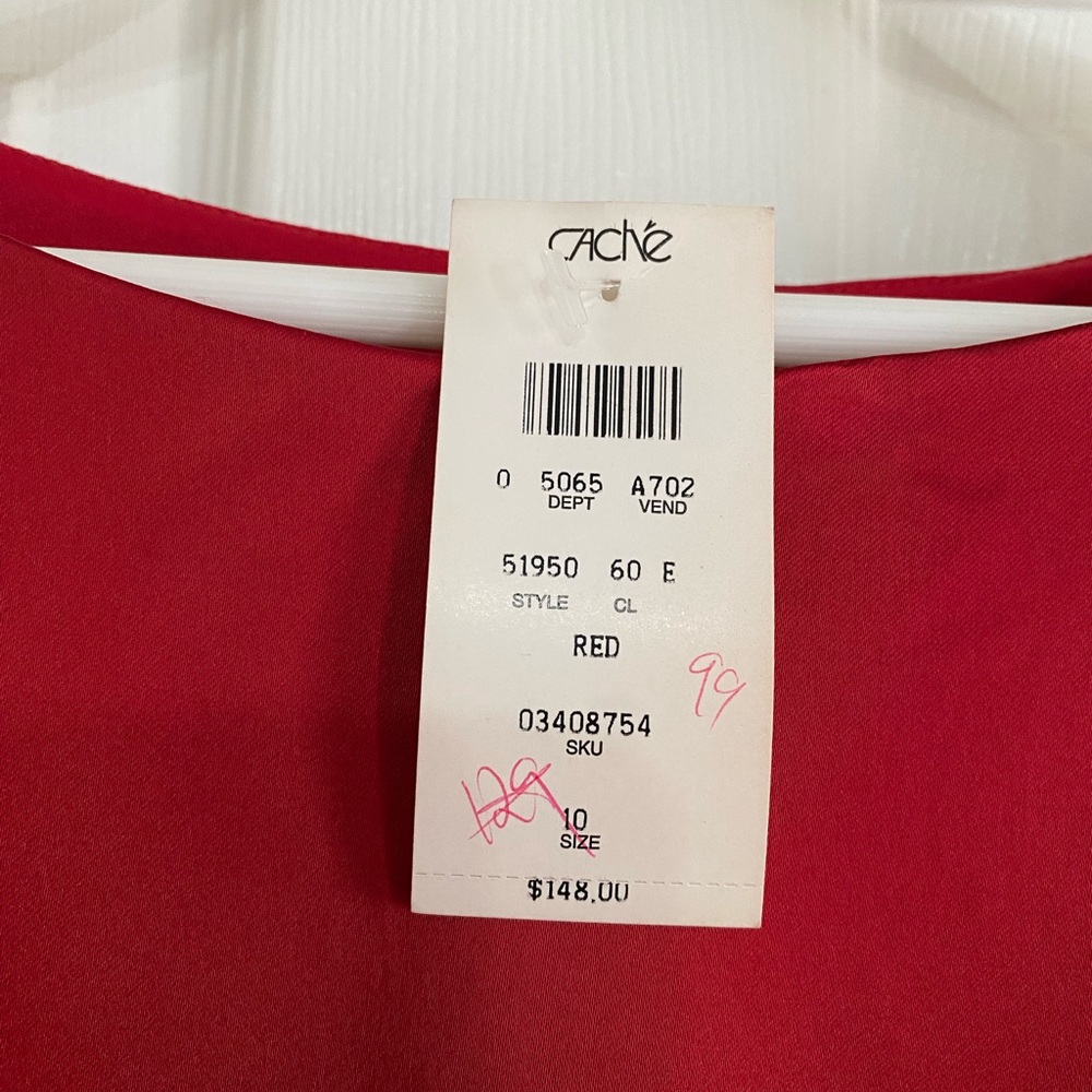 Cache Vibrant Red Gown